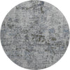 Piper Looms Mayfield Abstract AMF953 Gray Machine Washable Area Rug Round Main Image
