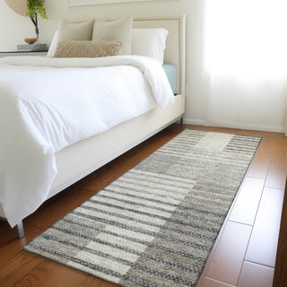 Piper Looms Mayfield Stripes AMF954 Beige Machine Washable Area Rug Runner Lifestyle Image Feature