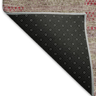 Piper Looms Mayfield Stripes AMF954 Garnet Machine Washable Area Rug Backing Image
