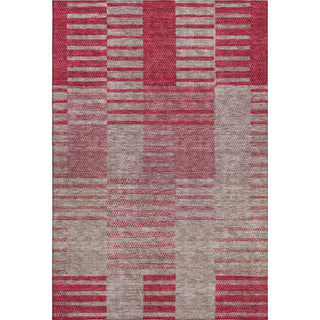 Piper Looms Mayfield Stripes AMF954 Garnet Machine Washable Area Rug main image