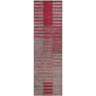 Piper Looms Mayfield Stripes AMF954 Garnet Machine Washable Area Rug Runner Main Image