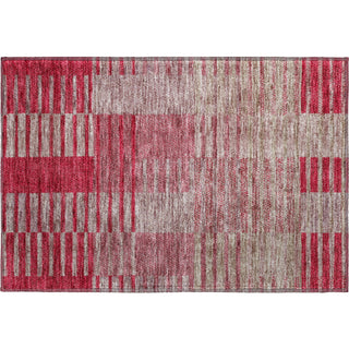 Piper Looms Mayfield Stripes AMF954 Garnet Machine Washable Area Rug Scatter Main Image
