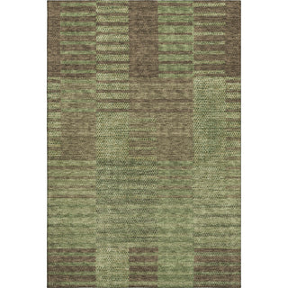 Piper Looms Mayfield Stripes AMF954 Mocha Machine Washable Area Rug main image