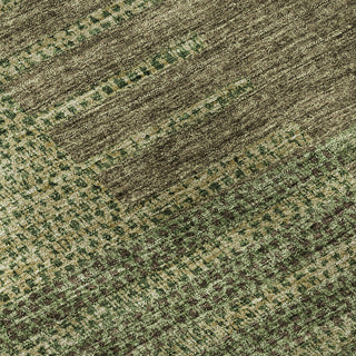 Piper Looms Mayfield Stripes AMF954 Mocha Machine Washable Area Rug Swatch Image
