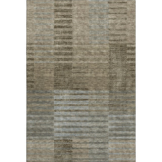 Piper Looms Mayfield Stripes AMF954 Taupe Machine Washable Area Rug main image
