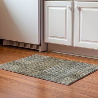 Piper Looms Mayfield Stripes AMF954 Taupe Machine Washable Area Rug Scatter Lifestyle Image Feature