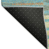 Piper Looms Mayfield Stripes AMF954 Teal Machine Washable Area Rug Backing Image