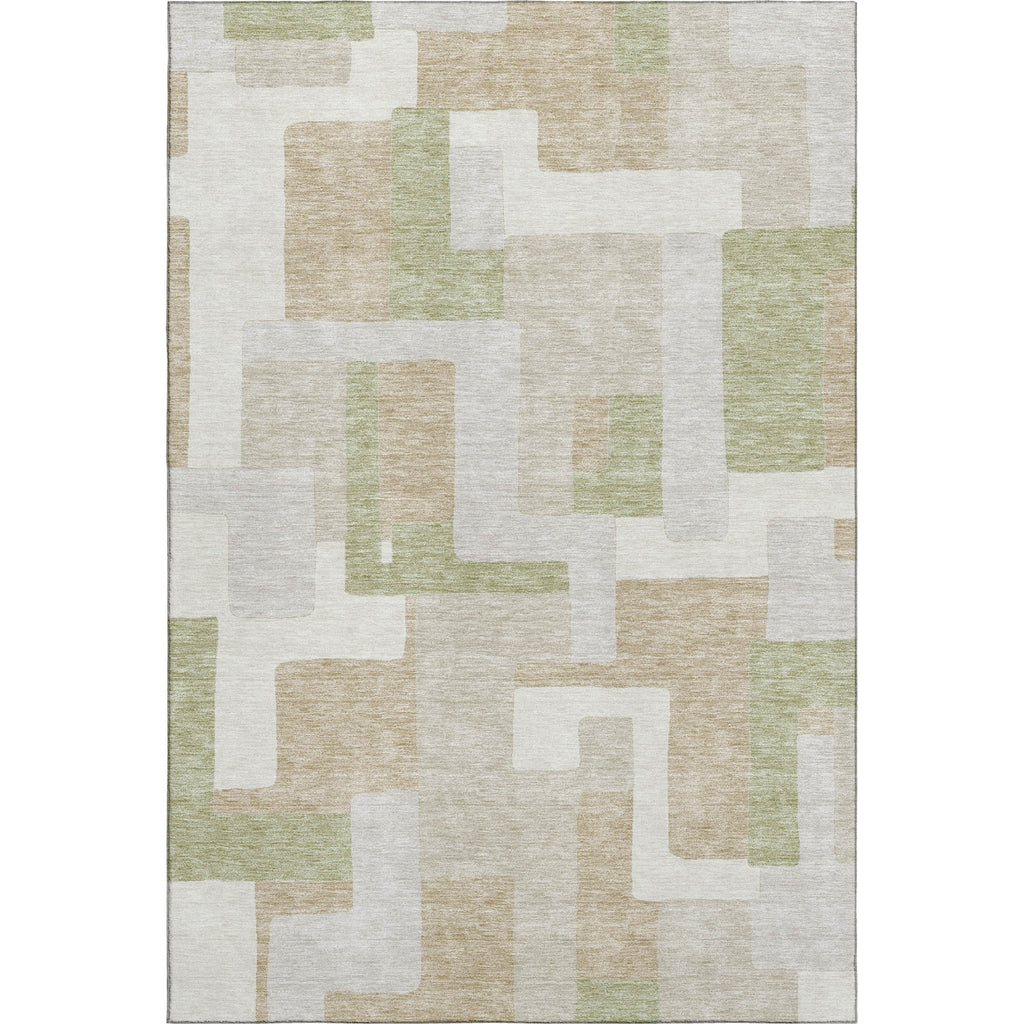 Piper Looms Mayfield Geometric AMF955 Beige Machine Washable Area Rug main image
