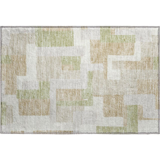 Piper Looms Mayfield Geometric AMF955 Beige Machine Washable Area Rug Scatter Main Image