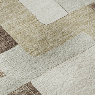 Piper Looms Mayfield Geometric AMF955 Brown Machine Washable Area Rug Swatch Image