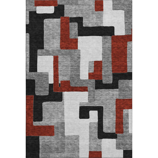 Piper Looms Mayfield Geometric AMF955 Gray Machine Washable Area Rug main image
