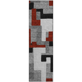 Piper Looms Mayfield Geometric AMF955 Gray Machine Washable Area Rug Runner Main Image
