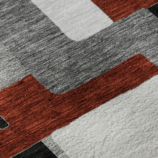 Piper Looms Mayfield Geometric AMF955 Gray Machine Washable Area Rug Swatch Image