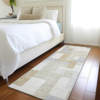 Piper Looms Mayfield Geometric AMF955 Ivory Machine Washable Area Rug Runner Lifestyle Image Feature
