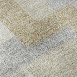 Piper Looms Mayfield Geometric AMF955 Ivory Machine Washable Area Rug Swatch Image