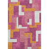 Piper Looms Mayfield Geometric AMF955 Pink Machine Washable Area Rug main image