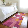 Piper Looms Mayfield Geometric AMF955 Pink Machine Washable Area Rug Runner Lifestyle Image Feature