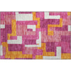Piper Looms Mayfield Geometric AMF955 Pink Machine Washable Area Rug Scatter Main Image