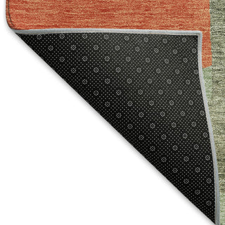 Piper Looms Mayfield Geometric AMF955 Sage Machine Washable Area Rug Backing Image