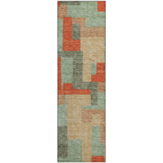 Piper Looms Mayfield Geometric AMF955 Sage Machine Washable Area Rug Runner Main Image