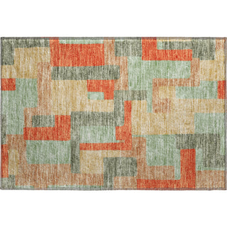Piper Looms Mayfield Geometric AMF955 Sage Machine Washable Area Rug Scatter Main Image
