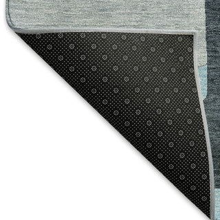Piper Looms Mayfield Geometric AMF955 Sky Machine Washable Area Rug Backing Image