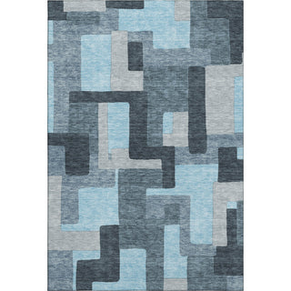 Piper Looms Mayfield Geometric AMF955 Sky Machine Washable Area Rug main image