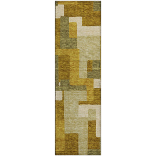 Piper Looms Mayfield Geometric AMF955 Wheat Machine Washable Area Rug Runner Main Image