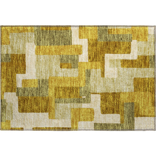 Piper Looms Mayfield Geometric AMF955 Wheat Machine Washable Area Rug Scatter Main Image