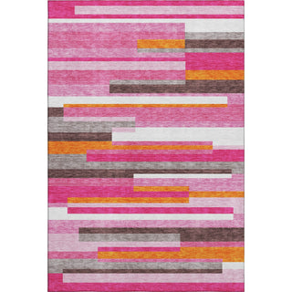 Piper Looms Mayfield Stripes AMF956 Blush Machine Washable Area Rug main image