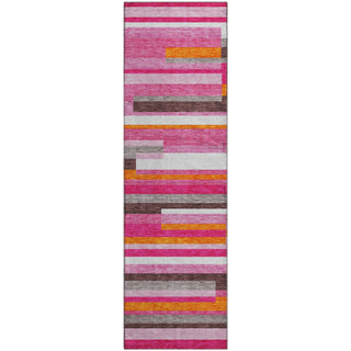 Piper Looms Mayfield Stripes AMF956 Blush Machine Washable Area Rug Runner Main Image