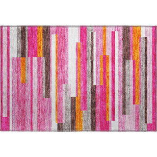 Piper Looms Mayfield Stripes AMF956 Blush Machine Washable Area Rug Scatter Main Image