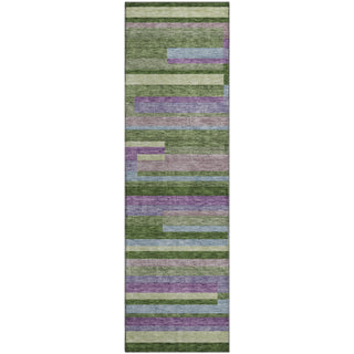Piper Looms Mayfield Stripes AMF956 Cactus Machine Washable Area Rug Runner Main Image