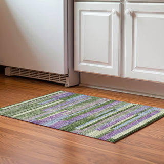Piper Looms Mayfield Stripes AMF956 Cactus Machine Washable Area Rug Scatter Lifestyle Image Feature