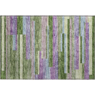 Piper Looms Mayfield Stripes AMF956 Cactus Machine Washable Area Rug Scatter Main Image