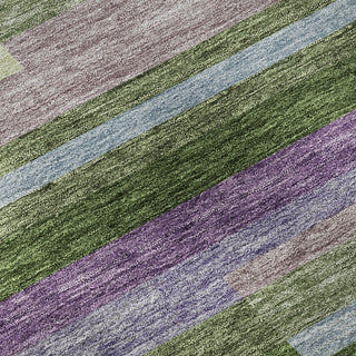 Piper Looms Mayfield Stripes AMF956 Cactus Machine Washable Area Rug Swatch Image