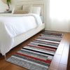 Piper Looms Mayfield Stripes AMF956 Gray Machine Washable Area Rug Runner Lifestyle Image Feature
