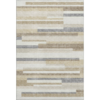 Piper Looms Mayfield Stripes AMF956 Ivory Machine Washable Area Rug main image