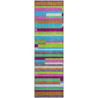 Piper Looms Mayfield Stripes AMF956 Lavender Machine Washable Area Rug Runner Main Image