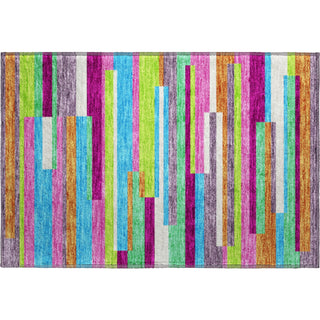 Piper Looms Mayfield Stripes AMF956 Lavender Machine Washable Area Rug Scatter Main Image