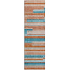 Piper Looms Mayfield Stripes AMF956 Orange Machine Washable Area Rug Runner Main Image