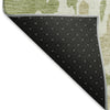 Piper Looms Mayfield Abstract AMF957 Aloe Machine Washable Area Rug Backing Image
