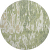 Piper Looms Mayfield Abstract AMF957 Aloe Machine Washable Area Rug Round Main Image