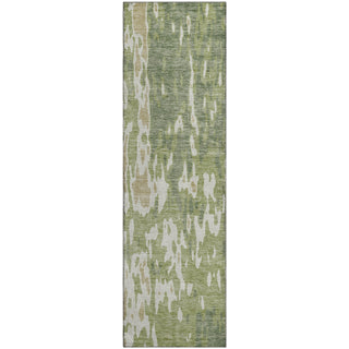 Piper Looms Mayfield Abstract AMF957 Aloe Machine Washable Area Rug Runner Main Image