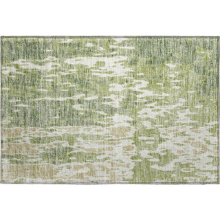 Piper Looms Mayfield Abstract AMF957 Aloe Machine Washable Area Rug Scatter Main Image