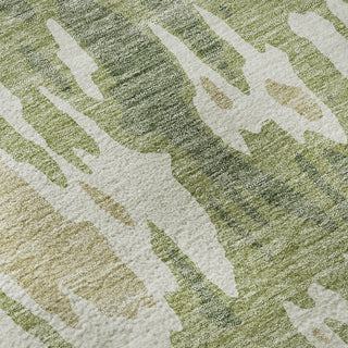 Piper Looms Mayfield Abstract AMF957 Aloe Machine Washable Area Rug Swatch Image