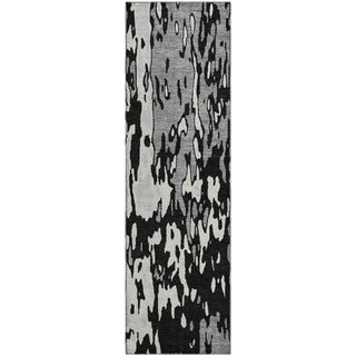 Piper Looms Mayfield Abstract AMF957 Black Machine Washable Area Rug Runner Main Image