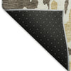 Piper Looms Mayfield Abstract AMF957 Brown Machine Washable Area Rug Backing Image