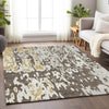 Piper Looms Mayfield Abstract AMF957 Brown Machine Washable Area Rug Lifestyle Image Feature