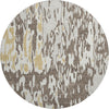 Piper Looms Mayfield Abstract AMF957 Brown Machine Washable Area Rug Round Main Image